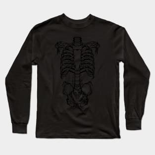 Skeleton Body (Black Print) Long Sleeve T-Shirt